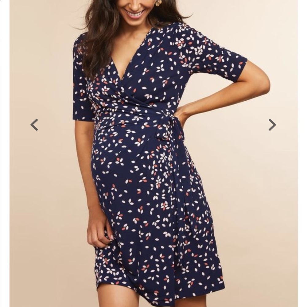 Motherhood wrap dress